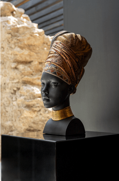 African Soul Bust Sculpture