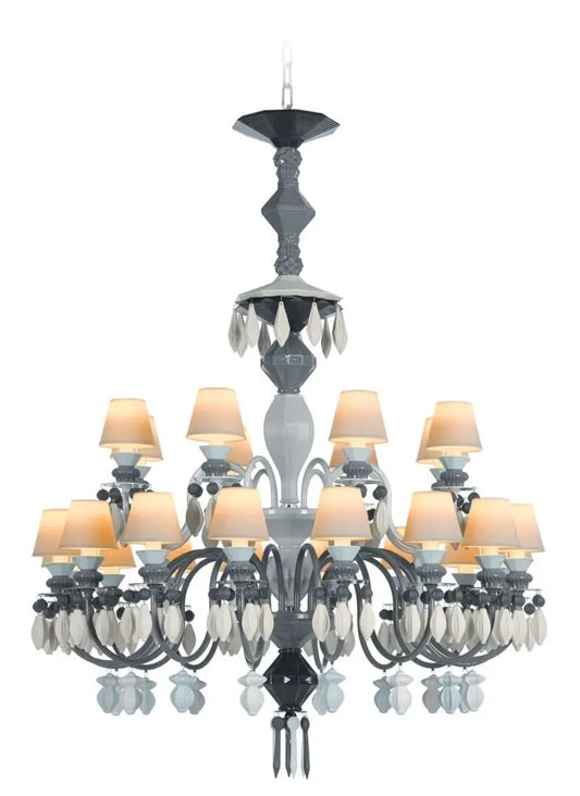  Lladró Belle de Nuit 24 Lights Porcelain Chandelier Lighting by Lladró at  FormFluent