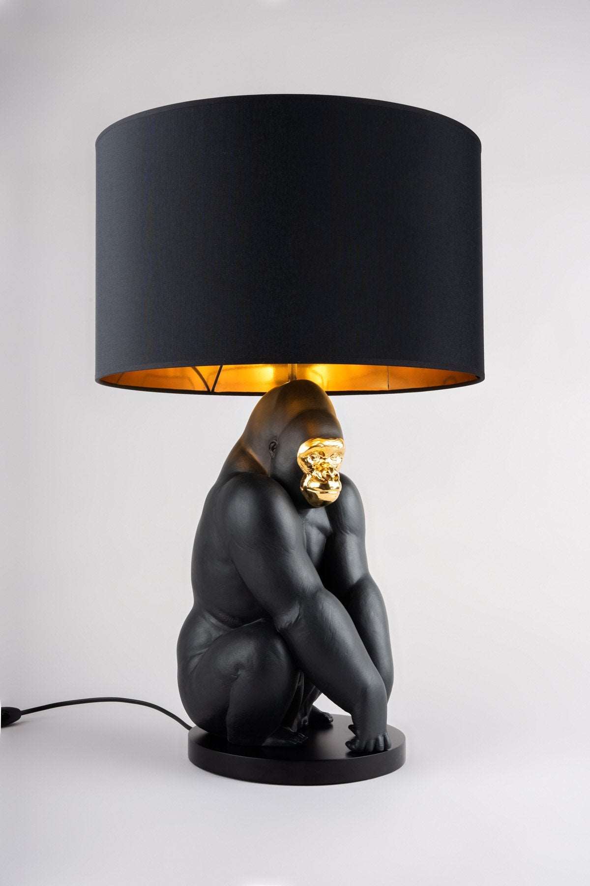 Bold Black Gorilla Lamp - FormFluent