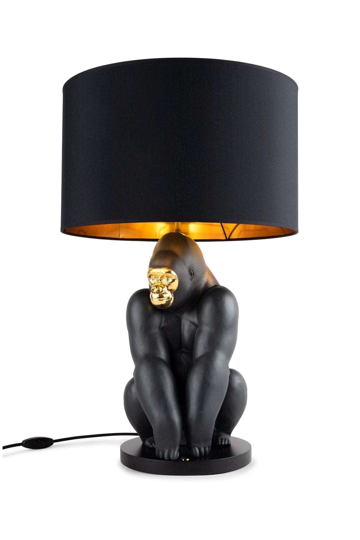 Bold Black Gorilla Lamp - FormFluent