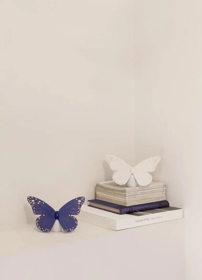  Lladró Butterfly Figurine Blue with Gold Lustre Sculpture by Lladró at  FormFluent