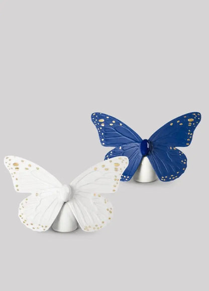  Lladró Butterfly Figurine Blue with Gold Lustre Sculpture by Lladró at  FormFluent