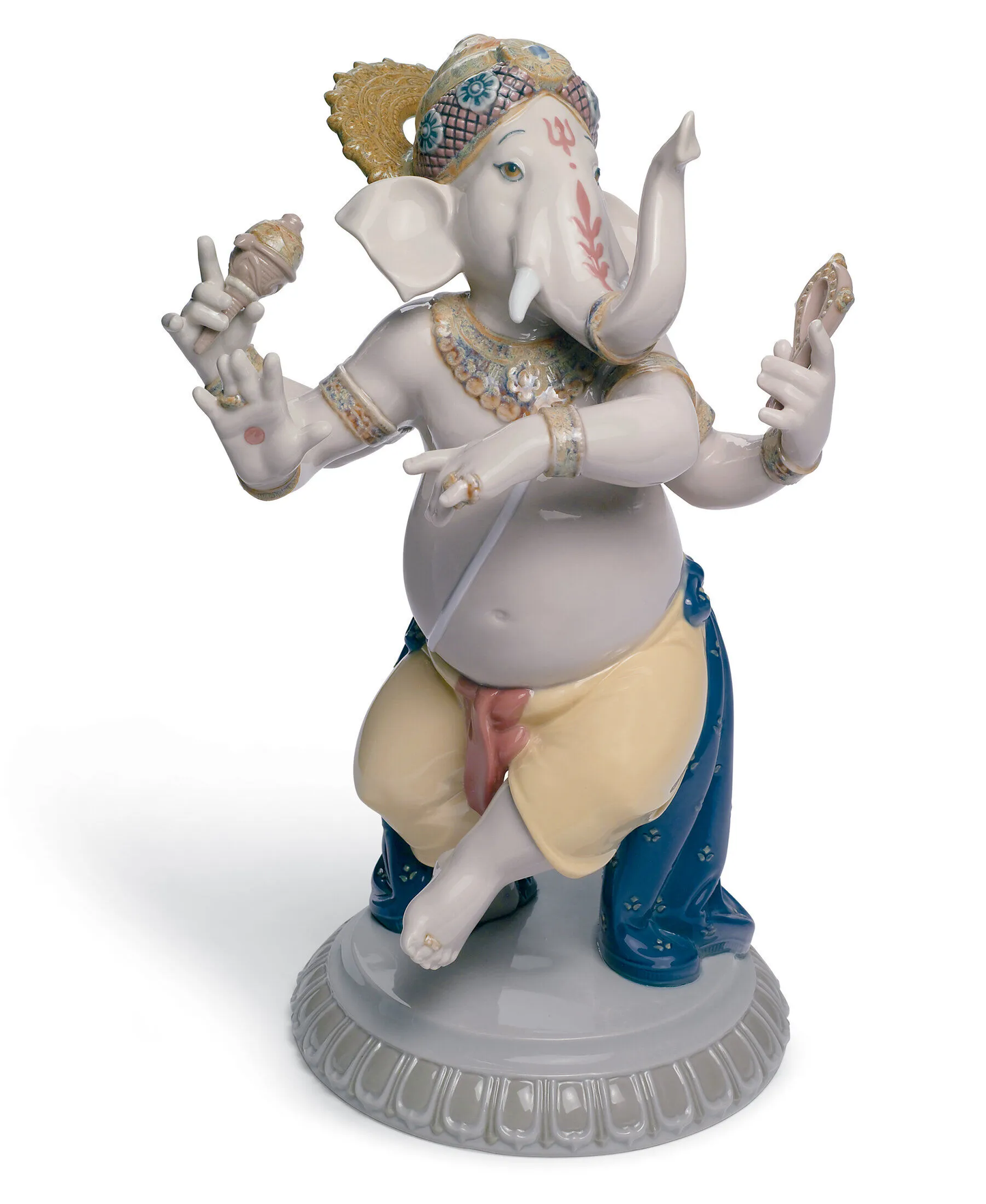 Lladró Dancing Ganesha Figurine Sculpture  FormFluent