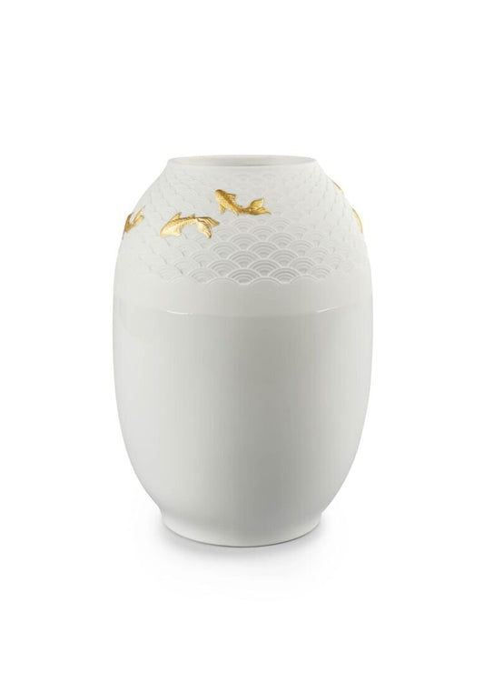 Koi Vase with Golden Lustre - FormFluent