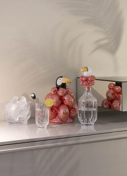 Lladró Toucan Crystal Bottle Decanter. Golden Luster Barware by  Lladró at   FormFluent Sydney, Australia