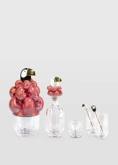 Lladró Toucan Crystal Bottle Decanter. Golden Luster Barware by  Lladró at   FormFluent Sydney, Australia