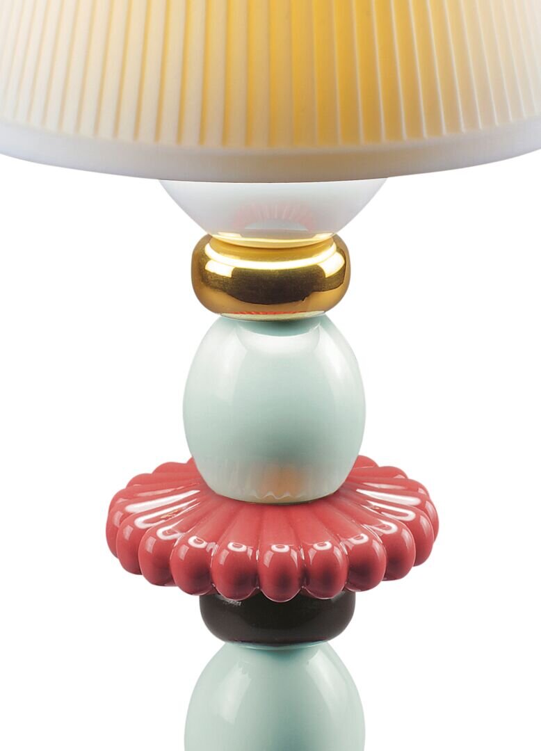 Lotus Firefly Golden Fall Table Lamp Red Coral - FormFluent