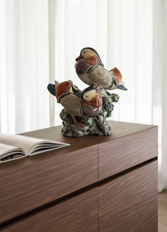 Mandarin Ducks Sculpture Limited Edition - FormFluent