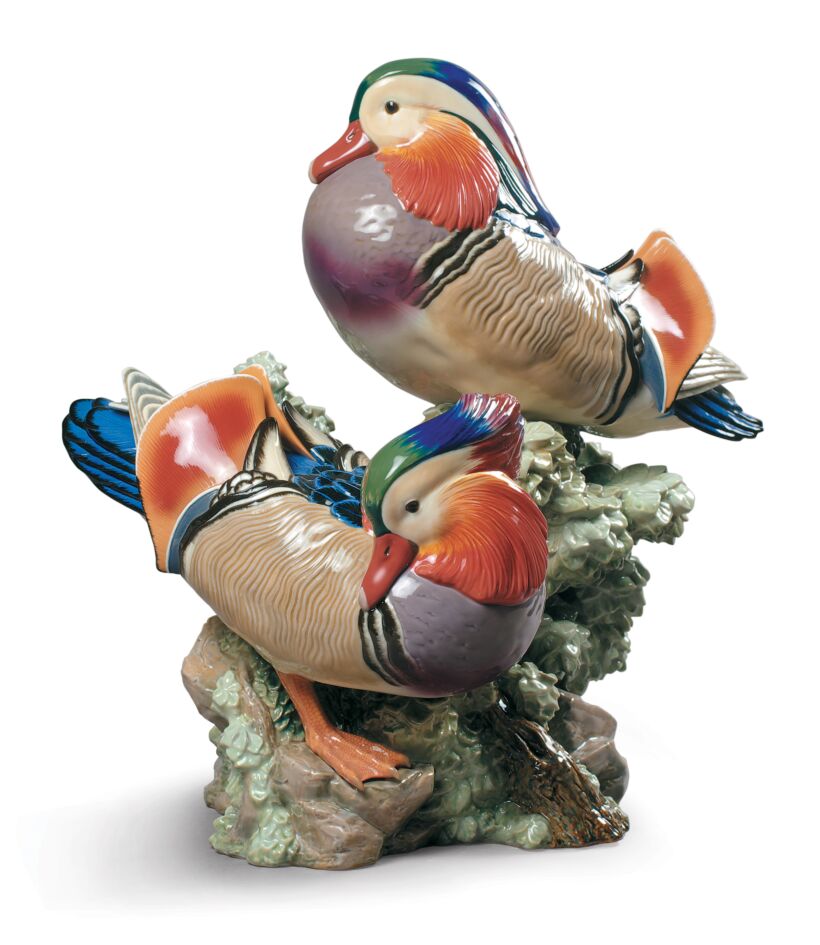 Mandarin Ducks Sculpture Limited Edition - FormFluent