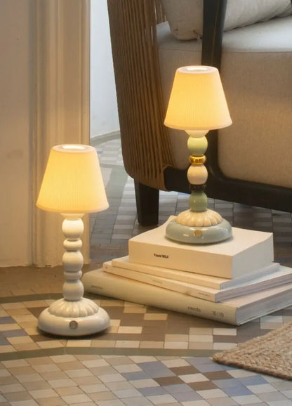  Lladró Palm Firefly Golden Fall Cordless Table Lamp Green and Blue Lighting by Lladró at  FormFluent