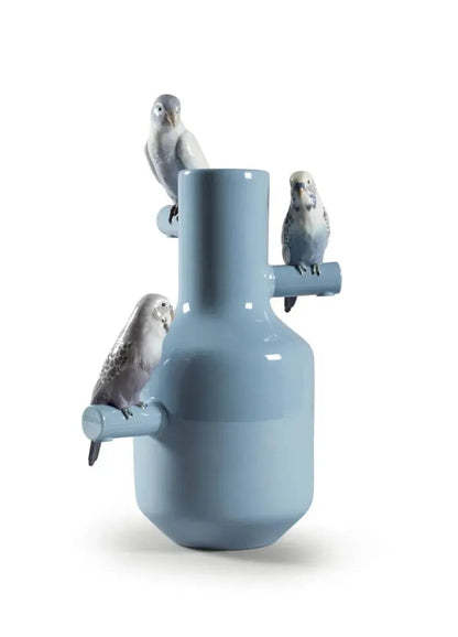  Lladró Parrot Parade Vase Blue Vase by Lladró at  FormFluent