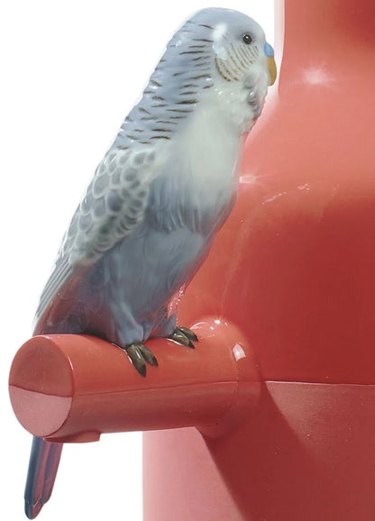 Lladró Parrot Parade Vase Coral Vase by  Lladró at   FormFluent Sydney, Australia