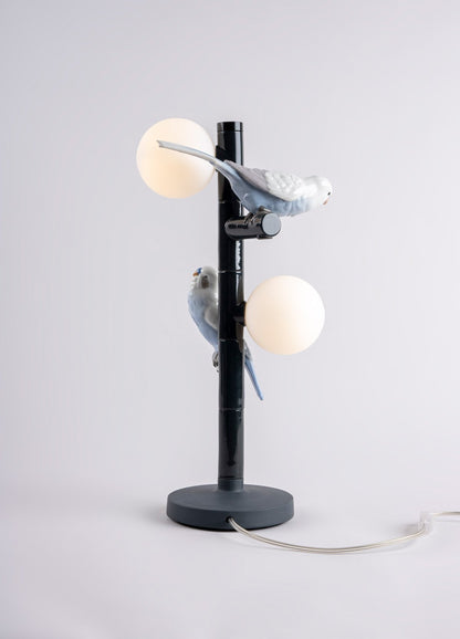 Lladró Parrot Party Table Lamp Black Lighting by  Lladró at   FormFluent Sydney, Australia