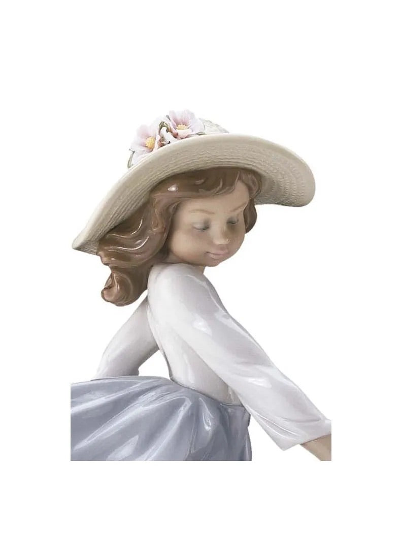 Puppy Parade Girl with Dogs Figurine