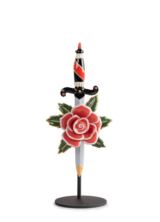 Lladró Dagger and Rose - The Ink Tattoo Collection Sculpture by Lladró at  FormFluent Sydney, Australia