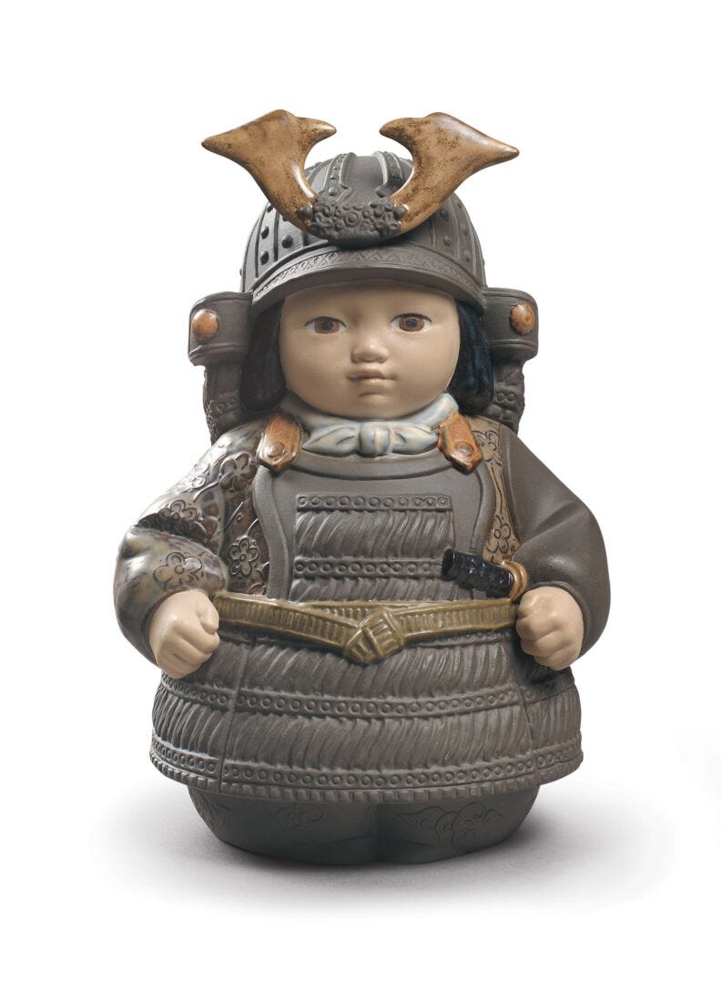 Lladró Samurai Toy Boy Figurine