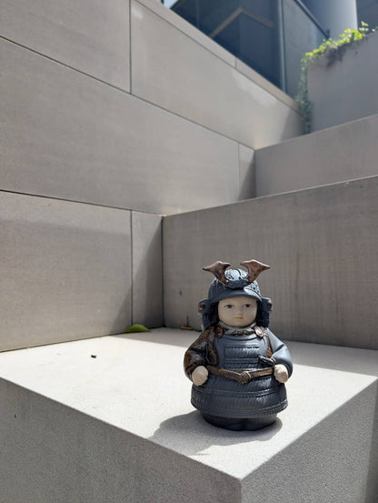 Lladró Samurai Toy Boy Figurine Sculpture by  Lladró at   FormFluent Sydney, Australia