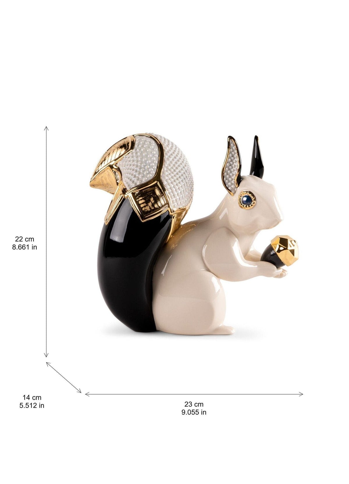 Lladro Squirrel jewel Sculpture