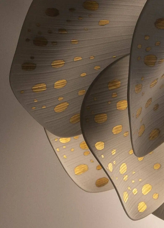  Lladró Nightbloom Hanging Lamp 40cm White & Gold by Marcel Wanders Lighting by Lladró at  FormFluent