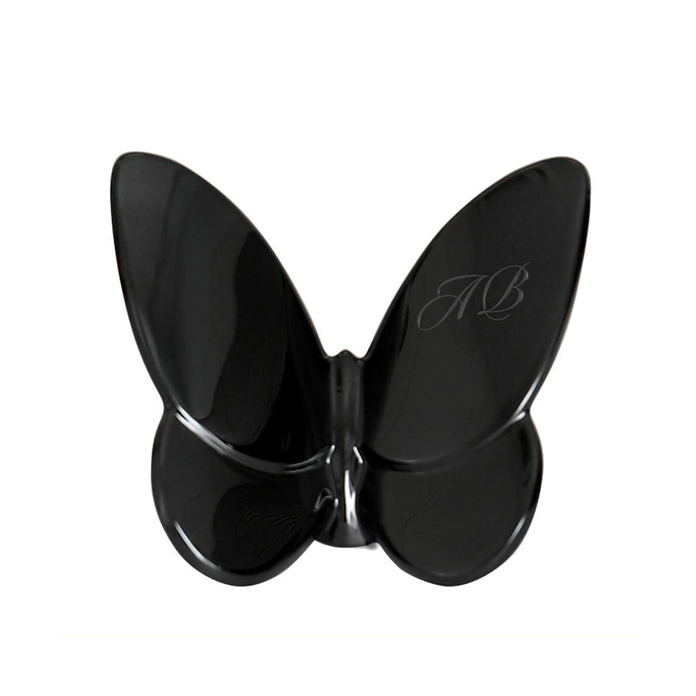 Baccarat Lucky Butterfly Black Crystal
