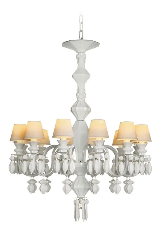  Lladró Belle de Nuit 12 Lights Porcelain Chandelier Lighting by Lladró at  FormFluent