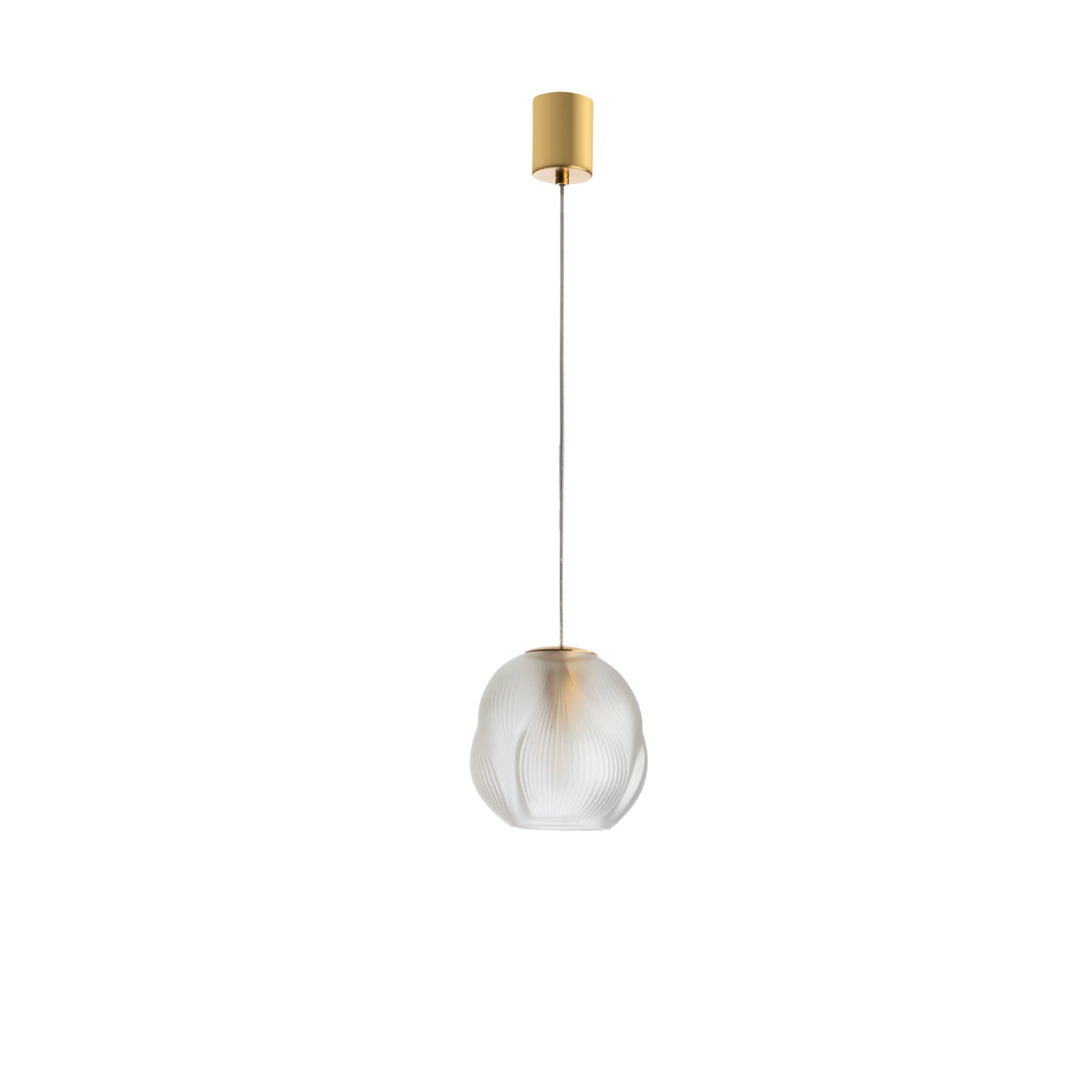 Lalique Alizé Small Ceiling Lamp - Gilded