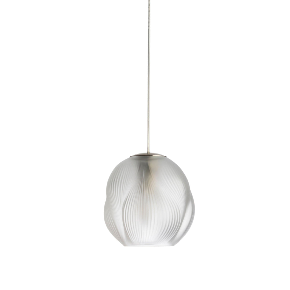 Lalique Alizé Small Ceiling Lamp - Nickle