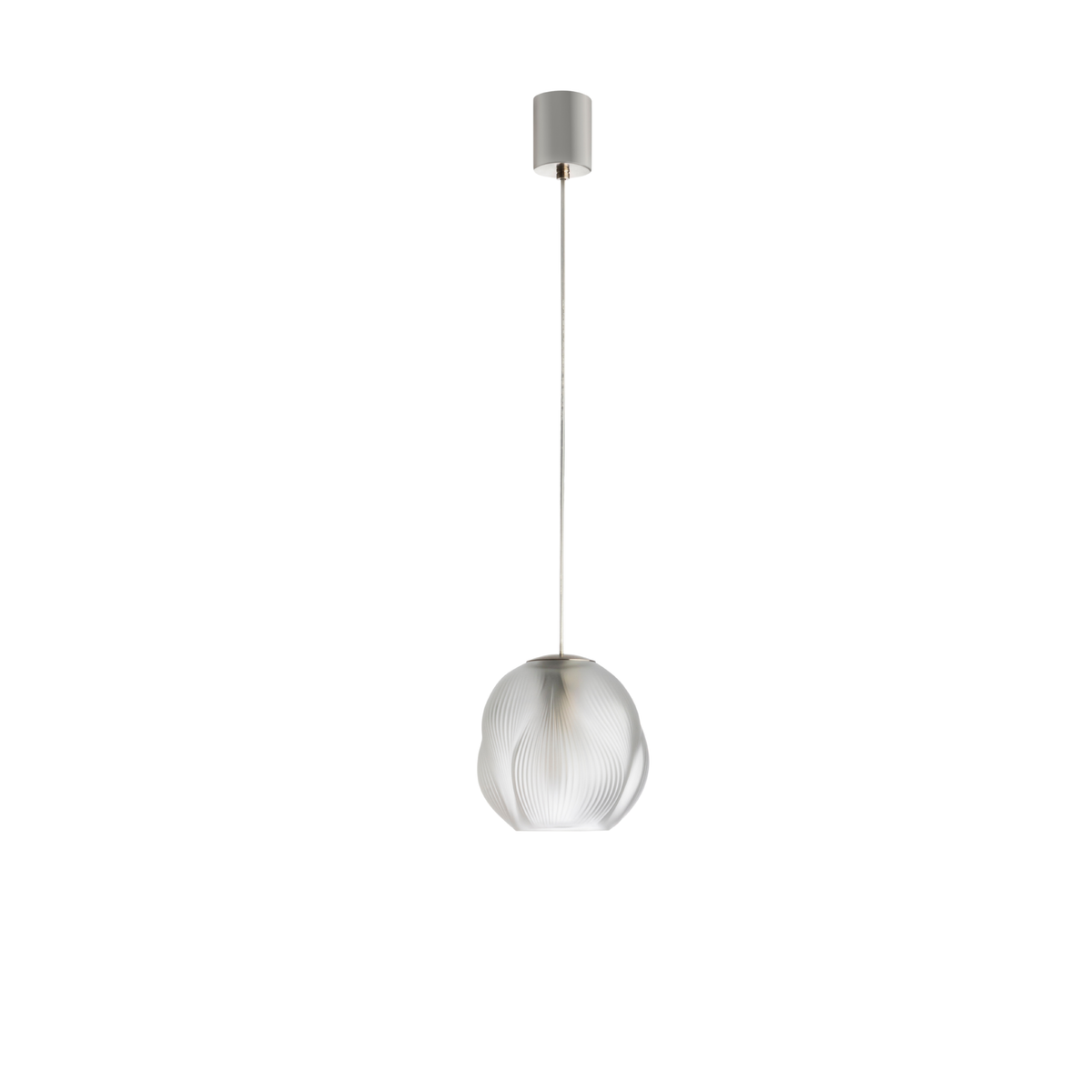 Lalique Alizé Small Ceiling Lamp - Nickle