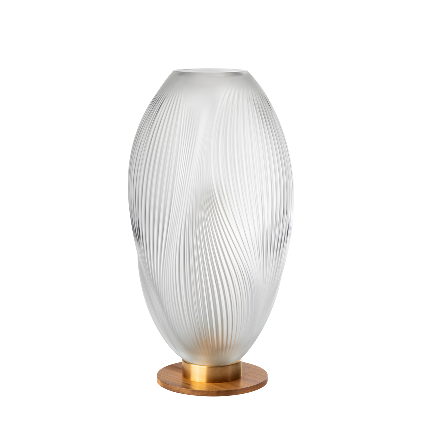 Lalique Alizé XXL table lamp - Gilded