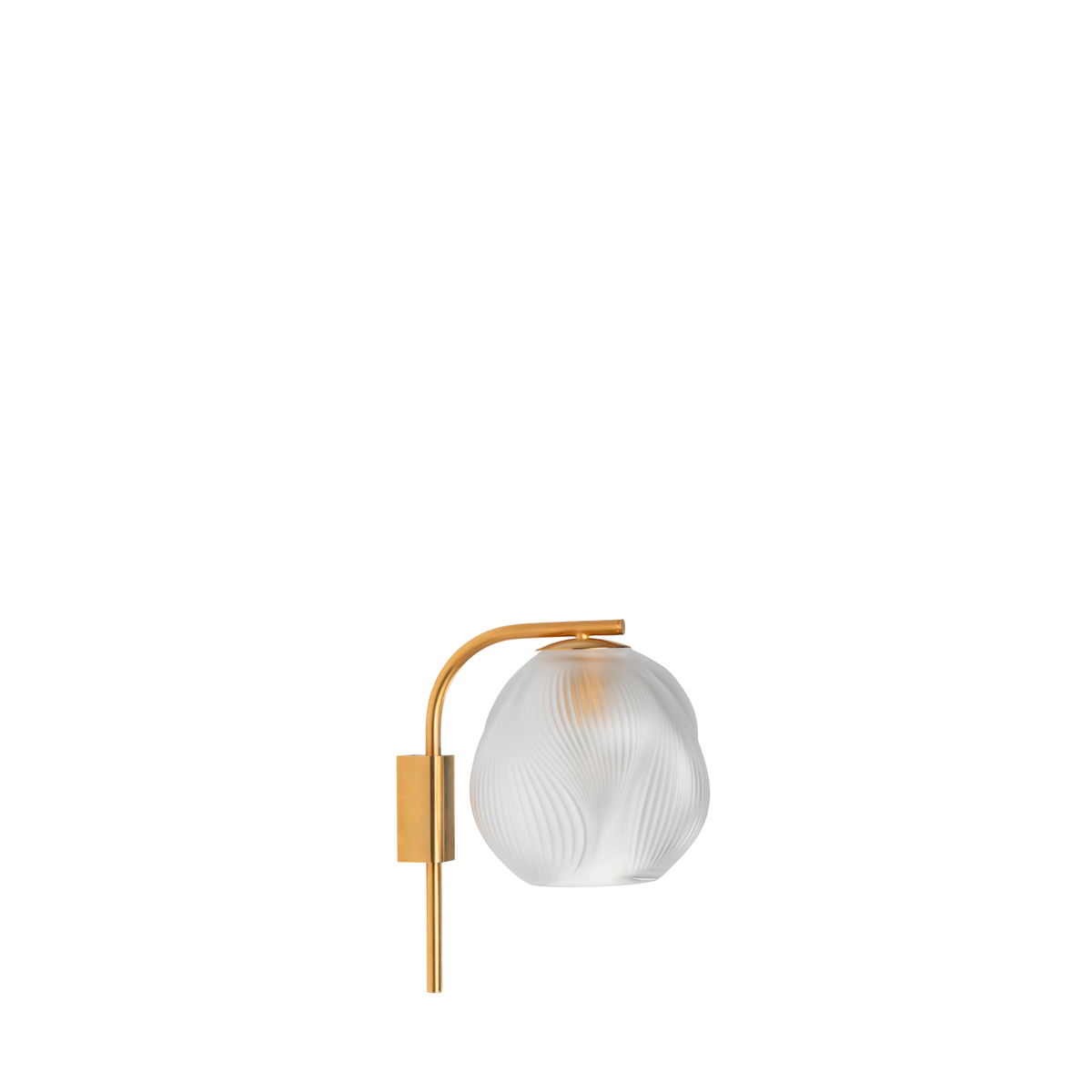 Lalique Alizé wall sconce - Gilded