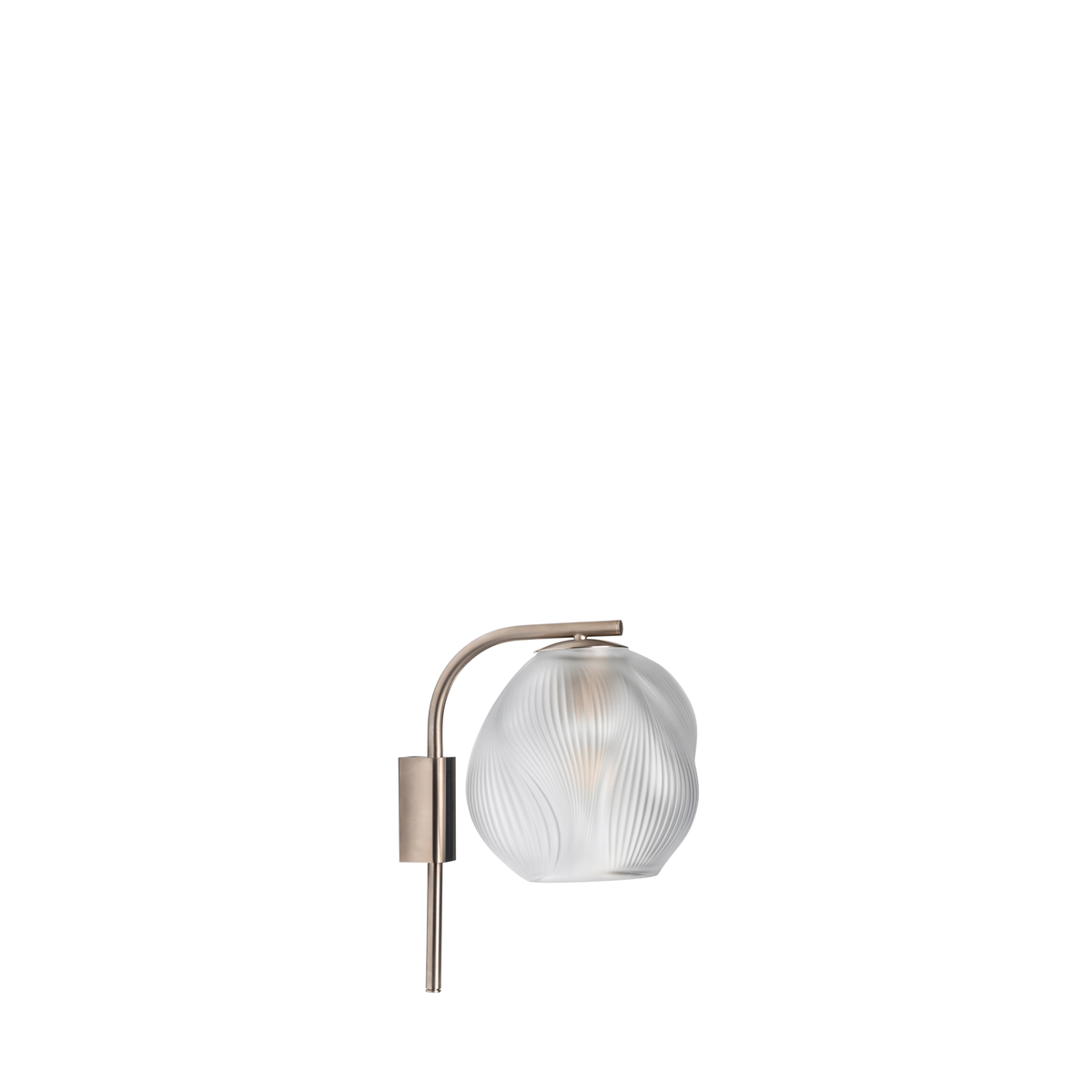 Lalique Alizé wall sconce - Nickle