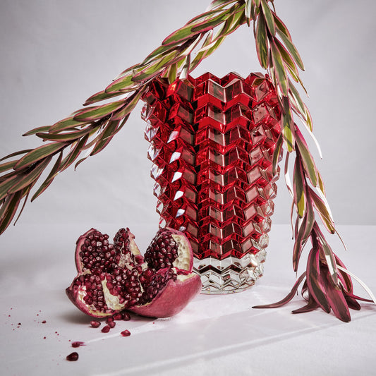Baccarat Zig Zag (Eye II) Red Vase Vase by Baccarat at  FormFluent Sydney, Australia