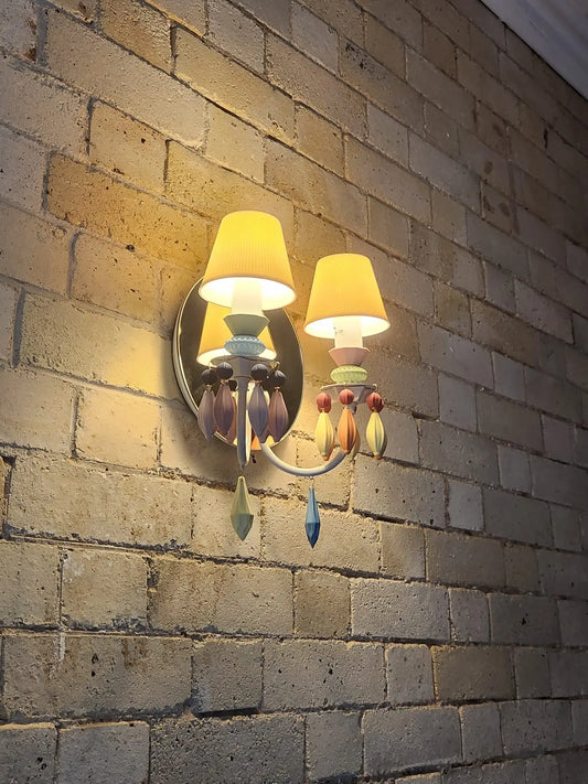  Lladró Belle de Nuit 2 Lights Porcelain Wall Sconce Lighting by Lladró at  FormFluent