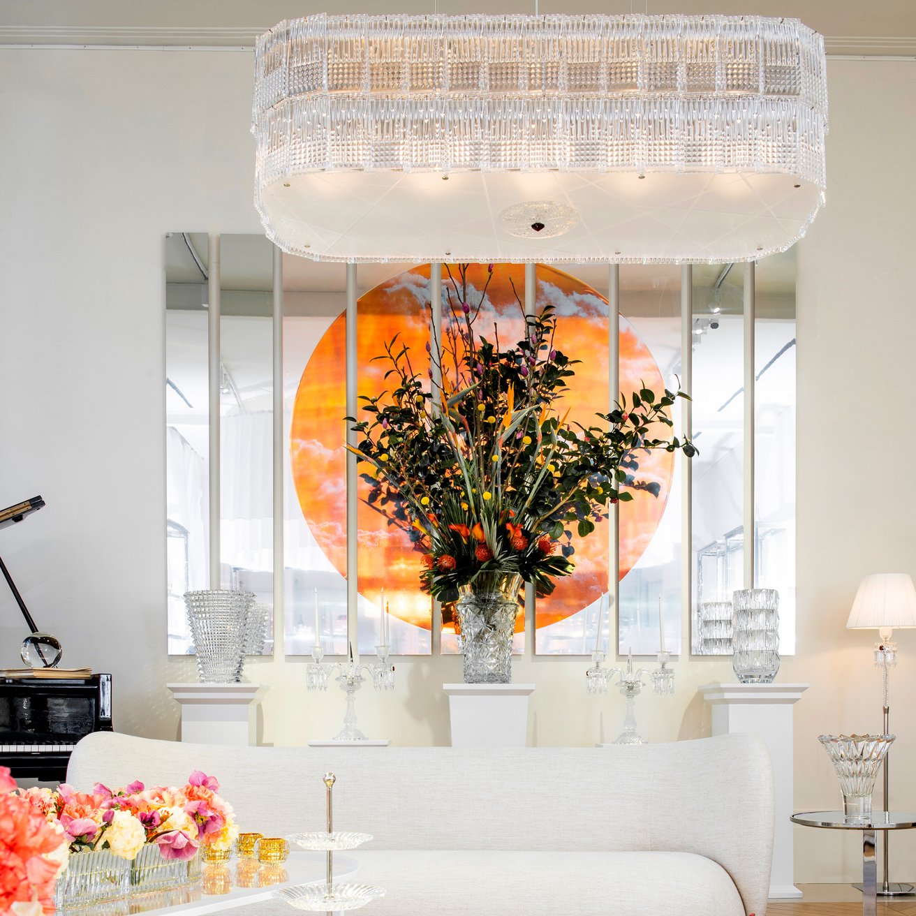 Baccarat Tuile de Cristal Piccadilly Chandelier Rectangular