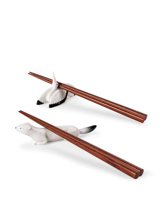 Ermine and Crane chopsticks set