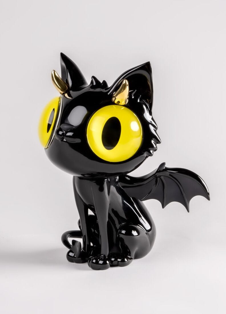 Little devil cat Sculpture. Limited Edition