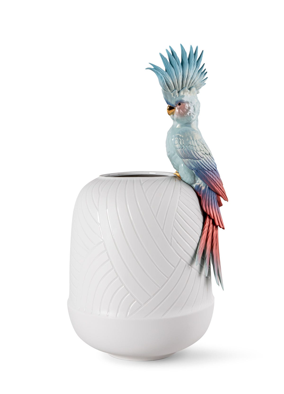 Cockatoo vase