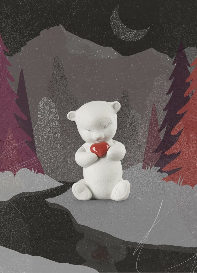 Lladró Roby - Courageuos Bear Figurine Sculpture by Lladró at  FormFluent Sydney, Australia