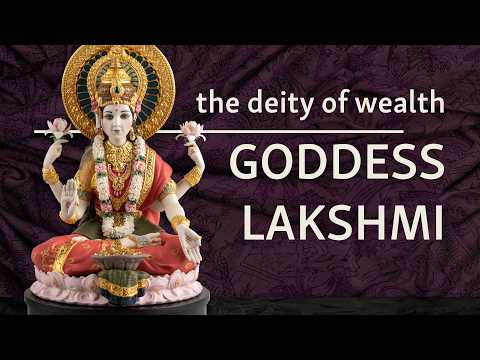 Youtube video of Goddess Lakshmi. The text on the thumbnail says: the deity of wealth - Goddess Lakshmi