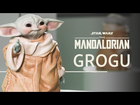 Youtube video of Lladro's Grogu. The text on the thumbnail reads: Star wards the Mandalorian - Grogu. 