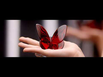 Baccarat Lucky Butterfly Red Crystal