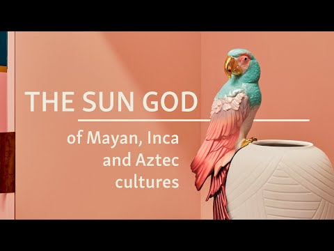 Youtube video of Lladro's Macaw bird vase. The text on the thumbnail reads: The Sun God of Mayan, Inca and Aztec cultures. 