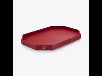 Baccarat Lacquer Octogone Tray Red (S/M/L)