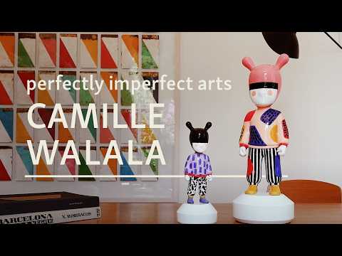 Youtube video of Camille Walala's The Guest for Lladro. The text on the video reads: perfectly imperfect arts - Camille Walala. 