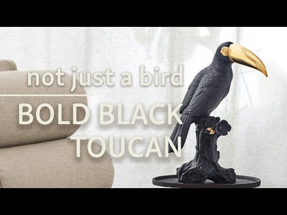 Lladró Toucan Sculpture Black-Gold Limited Edition