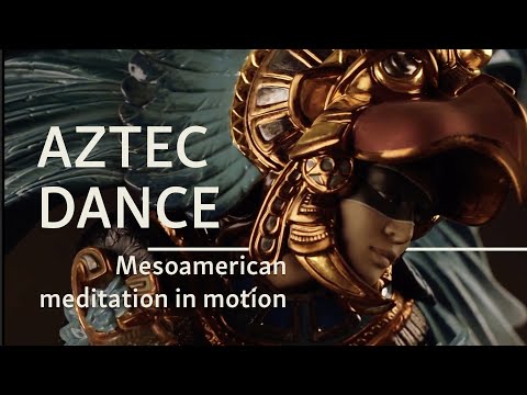 Youtube video of Lladro's Aztec Dance. The text on the thumbnail says Aztec Dance - Mesoamerican medication in motion