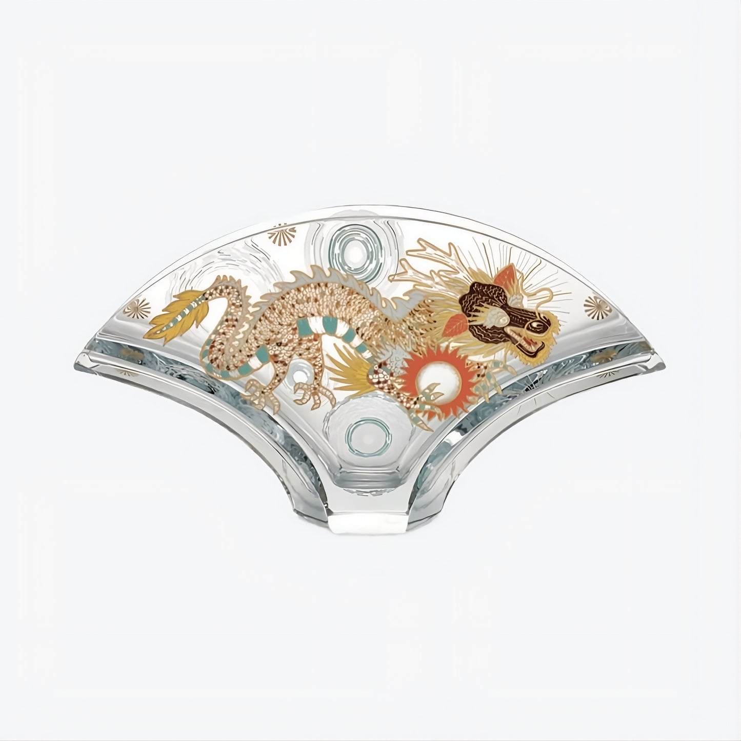 Baccarat Ginkgo Céleste Day Dragon Vase Limited Edition